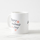 Tag der glücklichen Mutter einfach handschriftlich Kaffeetasse (Vorderseite Links)