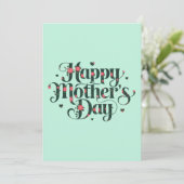 Tag der glücklichen Mütter Einladung (Stehend Vorderseite)