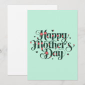 Tag der glücklichen Mütter Einladung (Vorne/Hinten)