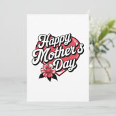 Tag der glücklichen Mütter Einladung (Stehend Vorderseite)