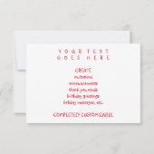 Tag der glücklichen Mutter Einladung (Rückseite)