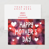 Tag der glücklichen Mutter Einladung (Vorne/Hinten)