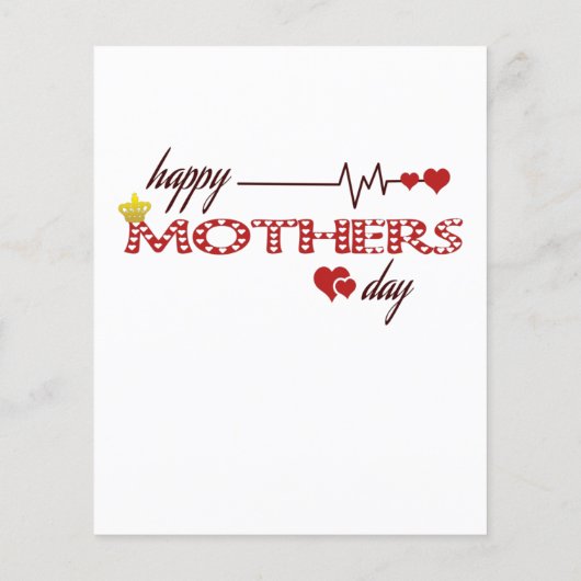 Tag der glücklichen Mütter Flyer (Hinten)