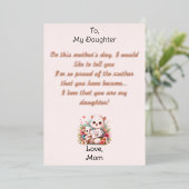 Tag der glücklichen Mütter Folien Feiertagskarte (Stehend vorne)