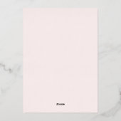 Tag der glücklichen Mütter Folien Feiertagskarte (Rückseite)