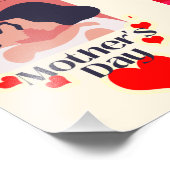 Tag der glücklichen Mutter. Fotodruck (Ecke)
