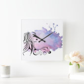 Tag der glücklichen Mütter Frau Frauentag Quadratische Wanduhr (Zuhause)