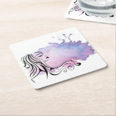 Tag der glücklichen Mütter Frau Frauentag Rechteckiger Pappuntersetzer (angewinkelt)