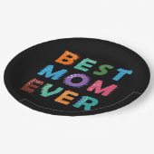 Tag der glücklichen Mütter für beste Mama Pappteller (Schrägansicht)