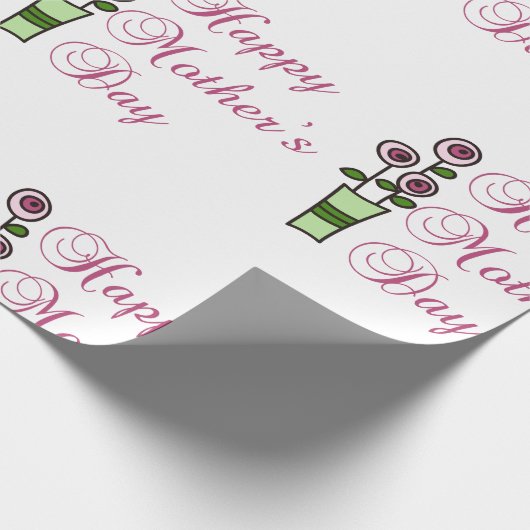 Tag der glücklichen Mütter Geschenkpapier (Ecke)