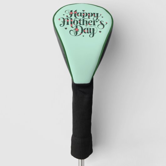Tag der glücklichen Mütter Golf Headcover (Vorderseite)