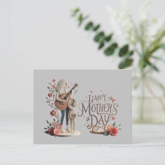 Tag der glücklichen Mutter Gruß Postkarten (Stehend Vorderseite)