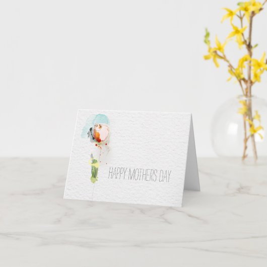 Tag der glücklichen Mütter Karte (Gelbe Blume)