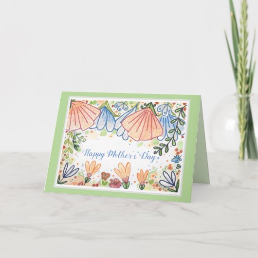 Tag der glücklichen Mütter Karte (Vorderseite)