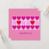 Tag der glücklichen Mütter Karte (Vorderseite/Rückseite Beispiel)