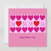 Tag der glücklichen Mütter Karte (Vorderseite)