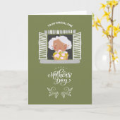 Tag der glücklichen Mütter Karte (Gelbe Blume)