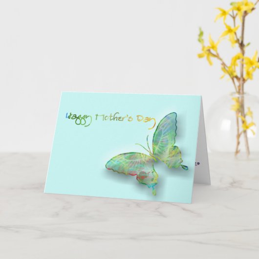 Tag der glücklichen Mütter Karte (Gelbe Blume)