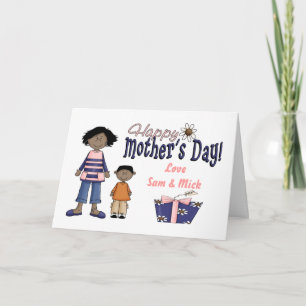 Tag der glücklichen Mütter - Kinder & Gegenwart Karte