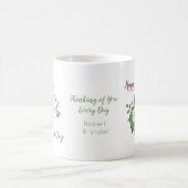 Tag der glücklichen Mütter mit Spray of Watercolor Kaffeetasse (Mittel)