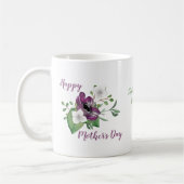 Tag der glücklichen Mütter mit Spray of Watercolor Kaffeetasse (Links)
