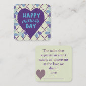 Tag der glücklichen Mütter Mitteilungskarte (Vorne/Hinten)