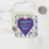 Tag der glücklichen Mütter Mitteilungskarte (Vorderseite/Rückseite Beispiel)