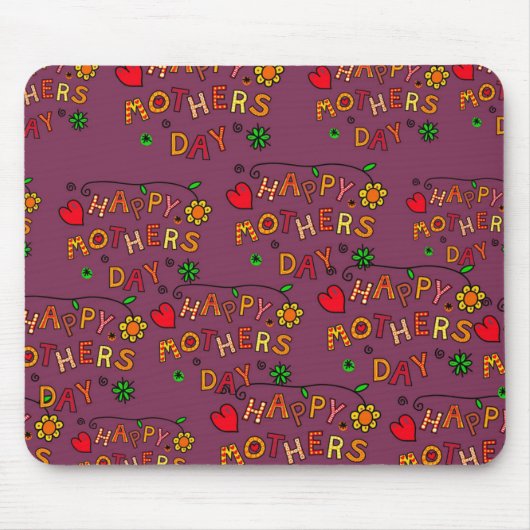 Tag der glücklichen Mütter Mousepad (Vorne)