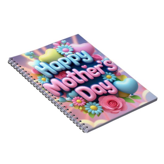 Tag der glücklichen Mutter Notizblock (Rechte Seite)