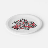 Tag der glücklichen Mütter Pappteller (Schrägansicht)