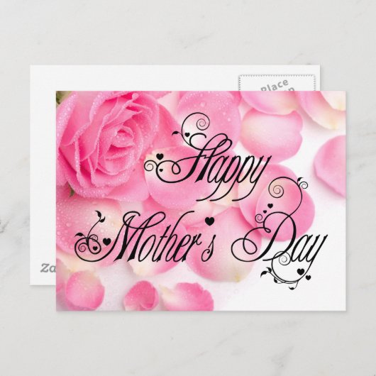 Tag der glücklichen Mütter Postkarte (Vorne/Hinten)