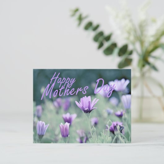 "Tag der glücklichen Mütter" Postkarte (Stehend Vorderseite)