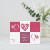 Tag der glücklichen Mütter Postkarte (Stehend Vorderseite)