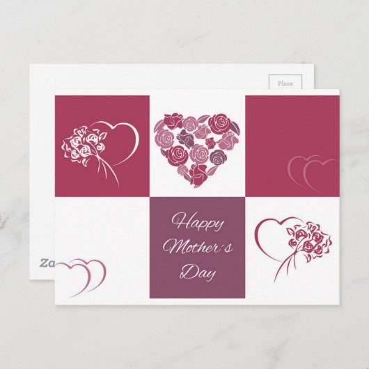 Tag der glücklichen Mütter Postkarte (Vorne/Hinten)