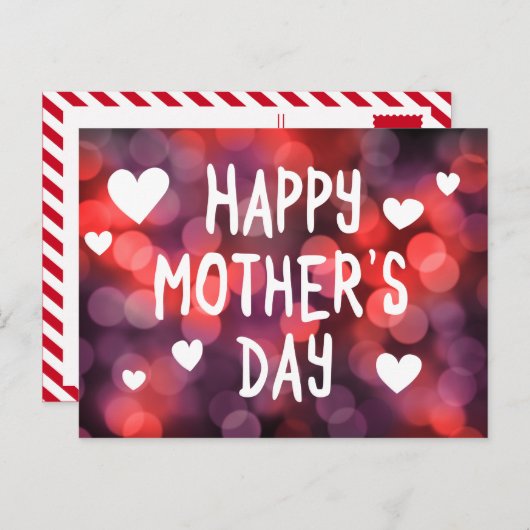 Tag der glücklichen Mutter Postkarte (Vorne/Hinten)