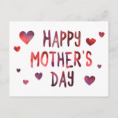 Tag der glücklichen Mutter Postkarte (Vorderseite)