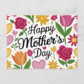 Tag der glücklichen Mütter Postkarte (Vorderseite)