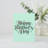 Tag der glücklichen Mütter Postkarte (Stehend Vorderseite)