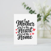 Tag der glücklichen Mütter Postkarte (Stehend Vorderseite)