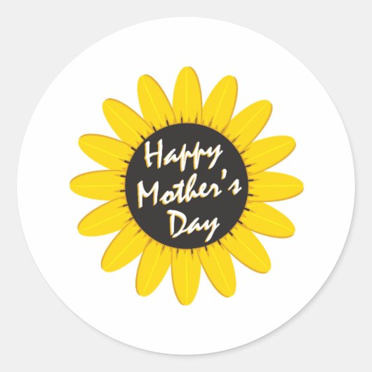 Tag der glücklichen Mütter Runder Aufkleber (Vorderseite)