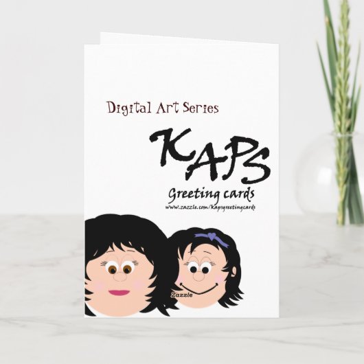 Tag der glücklichen Mütter (Tochter) Karte (Rückseite)