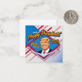 Tag der glücklichen Präsidenten 2025 Mitteilungskarte (Vorderseite/Rückseite Beispiel)