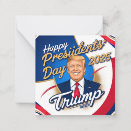 Tag der glücklichen Präsidenten 2025 Mitteilungskarte