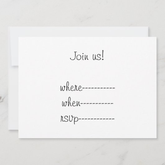 Tag der glücklichen Präsidenten Einladung (Rückseite)