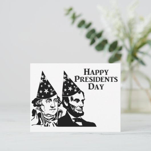 Tag der glücklichen Präsidenten Postkarte (Stehend Vorderseite)