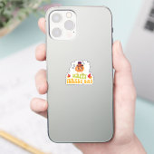 Tag der glücklichen Truthahn Erntedank Aufkleber (Telefon)