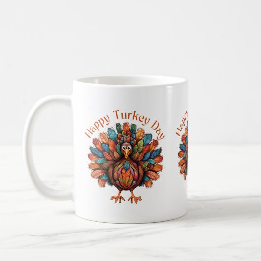 Tag der glücklichen Türkei Kaffeetasse (Links)