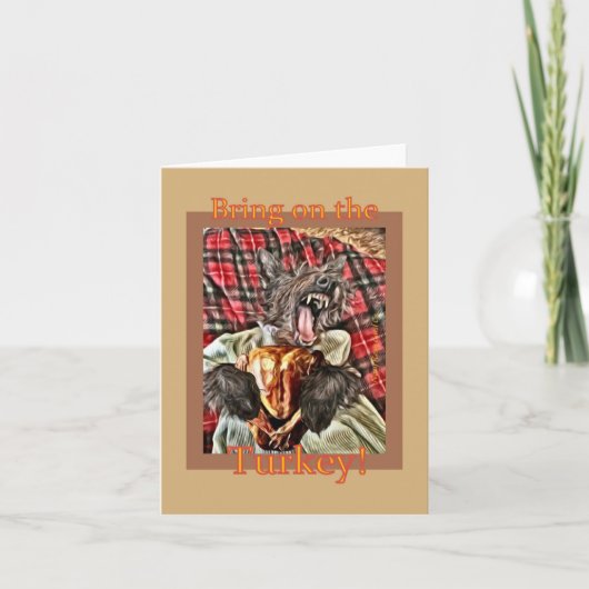 Tag der glücklichen Türkei Karte (Vorderseite)