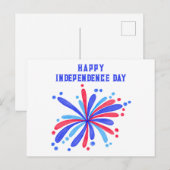Tag der glücklichen Unabhängigkeit - 4. Juli Postk Postkarte (Vorne/Hinten)