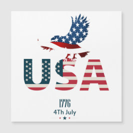 Tag der glücklichen Unabhängigkeit am 4. Juli Magnetkarte